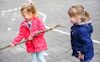 Spelen op schoolplein